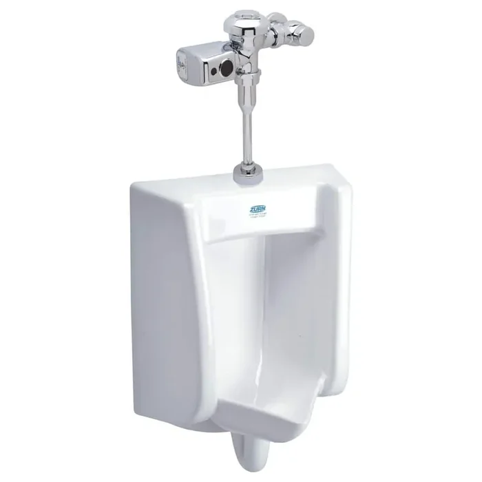 One Battery Powered Sensor Urinal System with 0.125 GPF Flush Valve