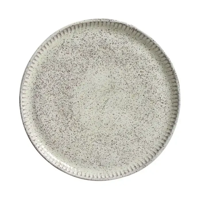 Pistache Linhas Dessert Plate (Set of 6)