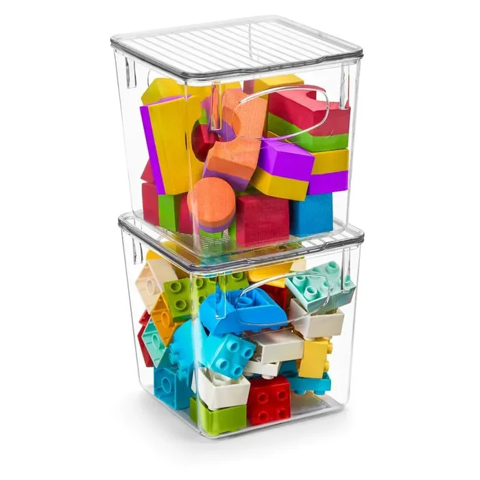 Plastic Food Storage Container with Lids (2-Pack)