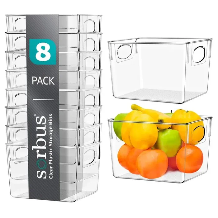 Plastic Food Storage Container with Lids (8-Pack)