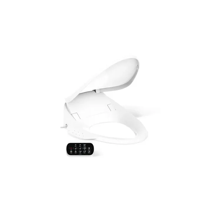 Purewash E750 Electric Bidet Seat for Elongated Toilets with Touchscreen Remote Control in White