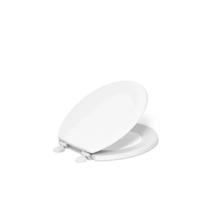 Ridgewood Round Toilet Seat in White