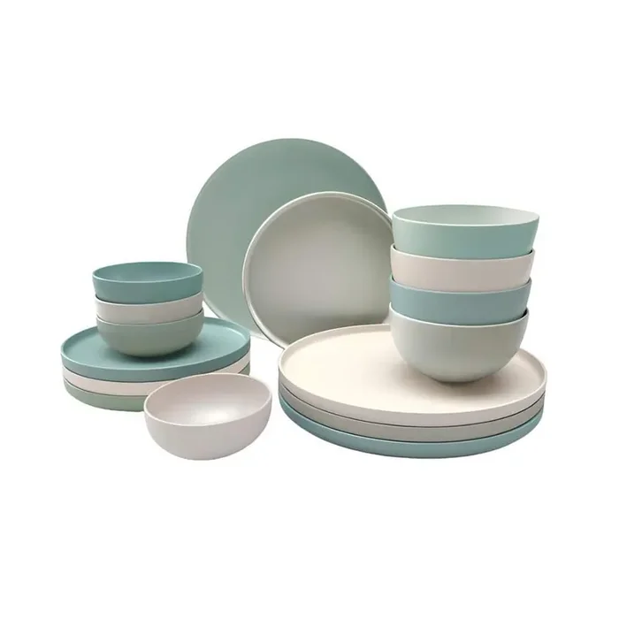 Rollo 16-Piece Artist‘s Blend Casual Stoneware Dinnerware Set (Service for 4)