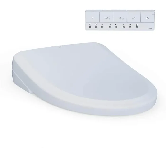S7A WASHLET+ Elongated Electric Bidet Seat for WASHLET+ Toilet with EWATER+ Auto Open/Close Classic Lid in Cotton White