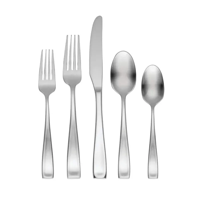 Satin Moda 75-Piece Silver 18/10 Stainless Steel Flatware Set (Service for 12)