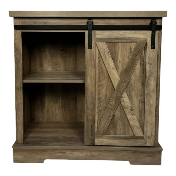 Sideboard Storage Cabinet Coffee Bar Kitchen Farmhouse Style in Antique Gray
