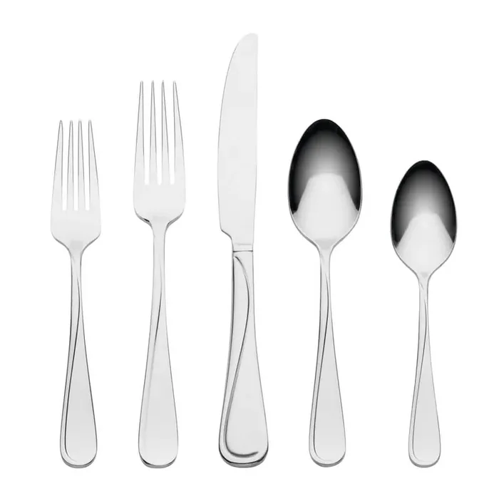 Soar 65-Piece Silver Stainless Steel Flatware Set (Service For 12)