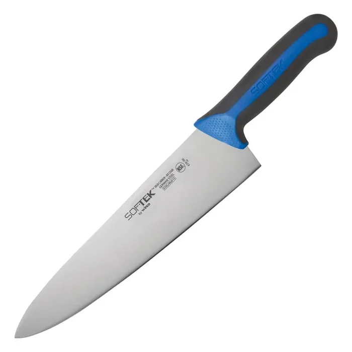 Softech 10 in. Steel Full Tang Chef‘s Knives with Soft Grip Handle