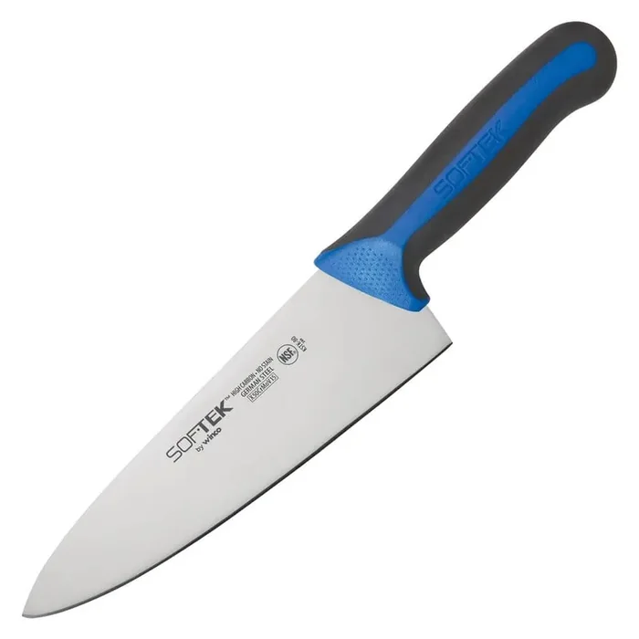 Softech 8 in. Steel Full Tang Chef‘s Knives with Soft Grip Handle