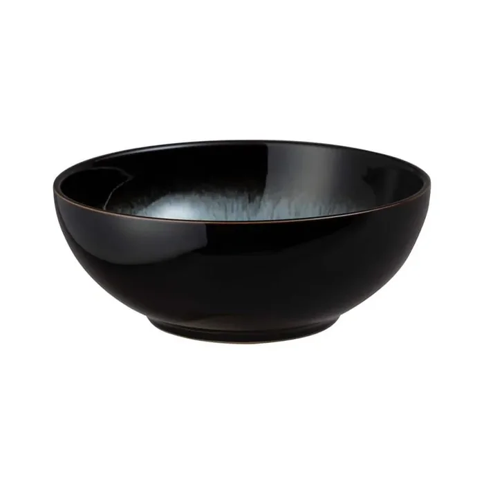 Stoneware Halo Coupe 27.7 fl. oz. Multi-Colored Blue – Black Cereal Bowl