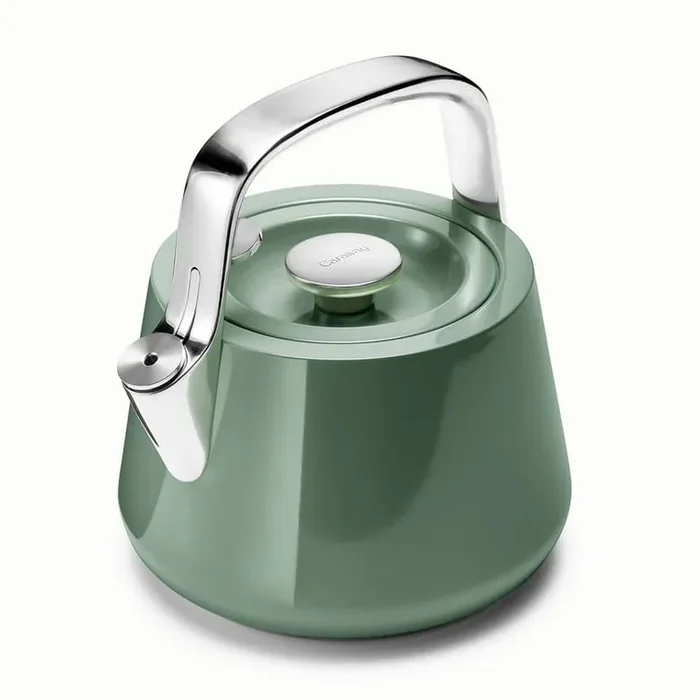 Stovetop Whistling Tea Kettle in Sage