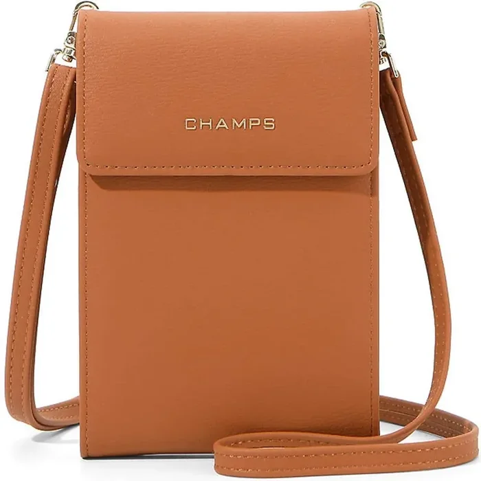 Tan RFID Blocking Smartphone Bag Tote Bag
