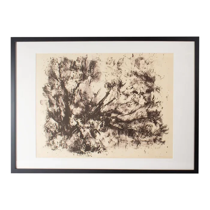 “Tempest in the Wilderness” Abstract Lithograph Print by Joan Farrar