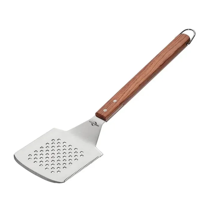Texas BBQ turner w/holes and serrated edge, 17 in. x 5 in. x 75 in.