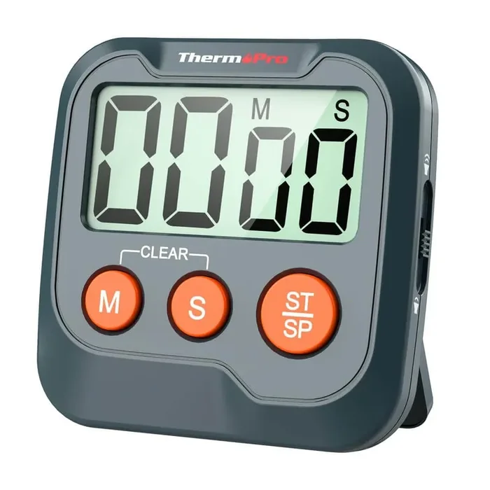 TM03W Digital Timer for Kids and Teachers Kitchen Timers for Cooking with 2-Level Alarm Volume Countdown Timer Stopwatch