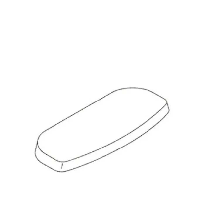 Toilet Tank Cover in Almond