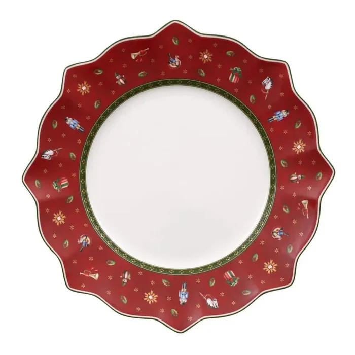 Toy‘s Delight 11.5 in. Red Dinner Plate
