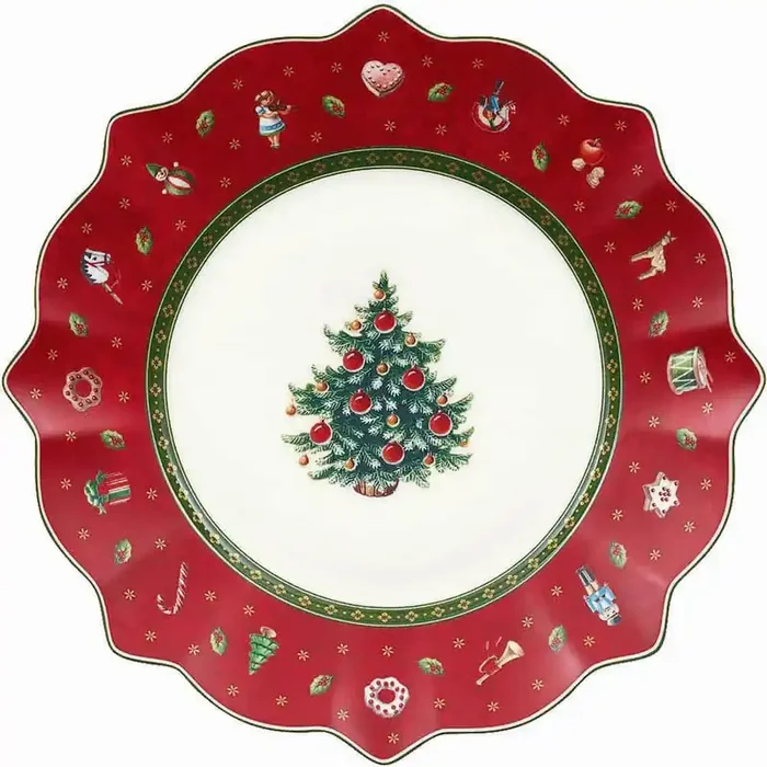 Toy‘s Delight 9.5 in. Red Salad Plate