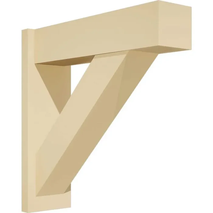 Traditional 7 in. W x 24 in. H x 24 in. D Signature Urethane Polyurethane Outlooker with Block Ends