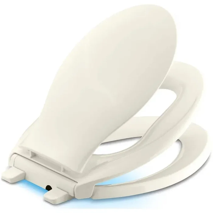 Transitions Elongated Nightlight Toilet Seat in Biscuit