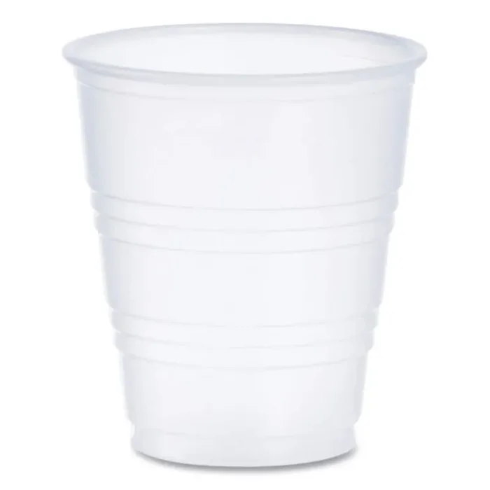 Translucent 5 oz. Disposable High-Impact Polystyrene (HIPS) Plastic Cups, Cold Drinks (100 Per Case)