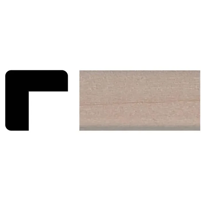 TT09 – 3/8 in. x 3/8 in. x 4 ft. Basswood Outside Corner Tinytrim Moulding