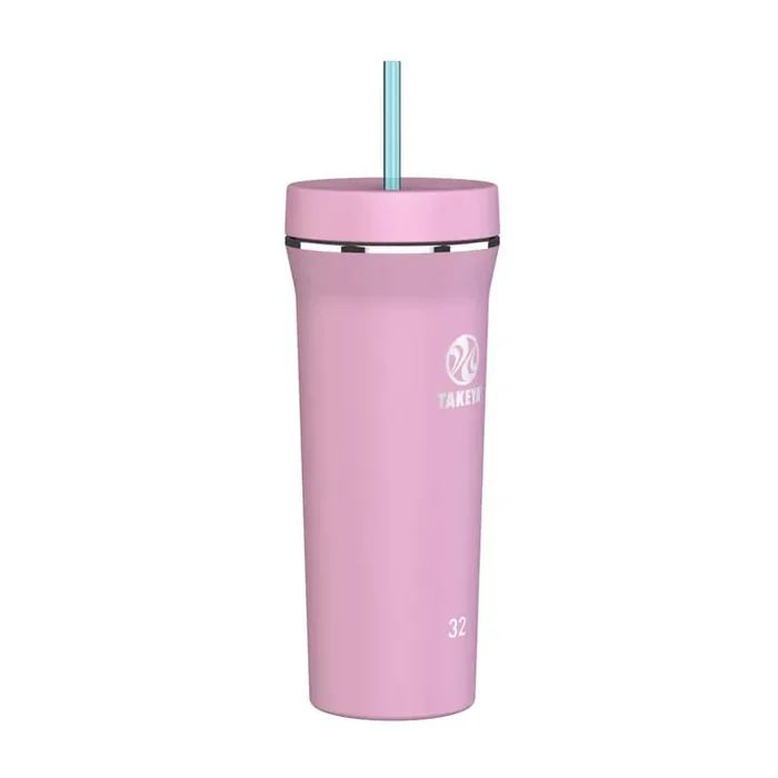 Tumbler 32 oz. Stainless Steel Standard Straw Tumbler Pink Lavender