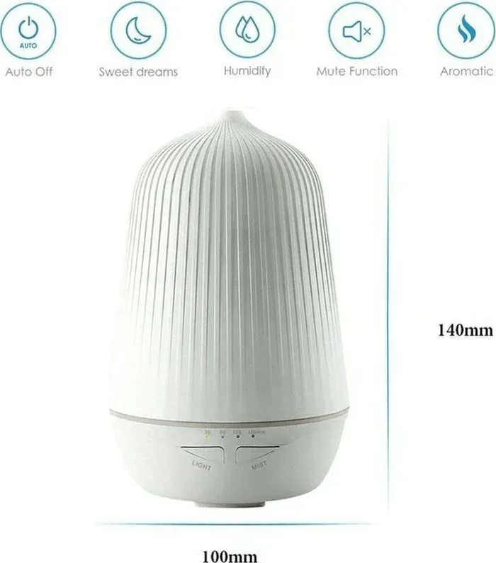 Umidificatore Usb Lampada Bianco Calda A750 100ml Aromaterapia