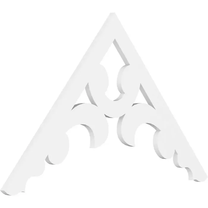 Vienna 1 in. D x 28 in. W x 48 in. L Signature Urethane Gable Pediment