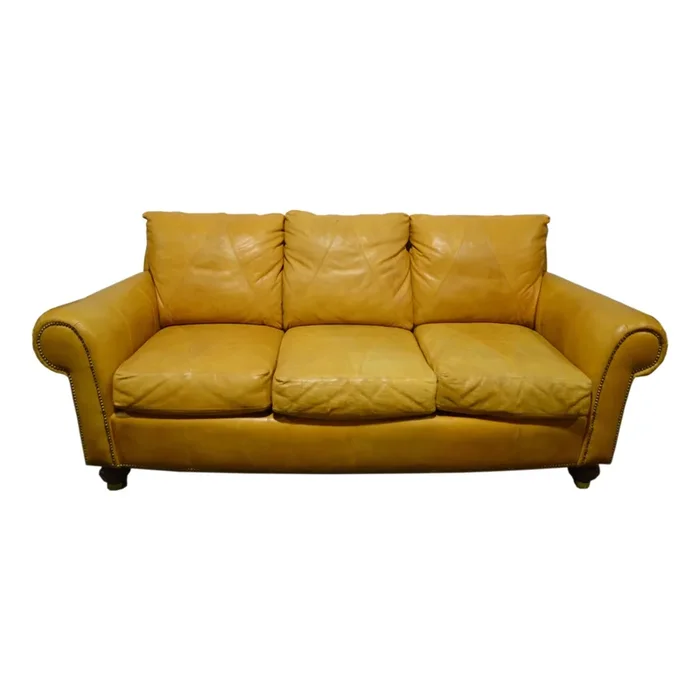 Vintage Ferguson Copeland Leather Sofa