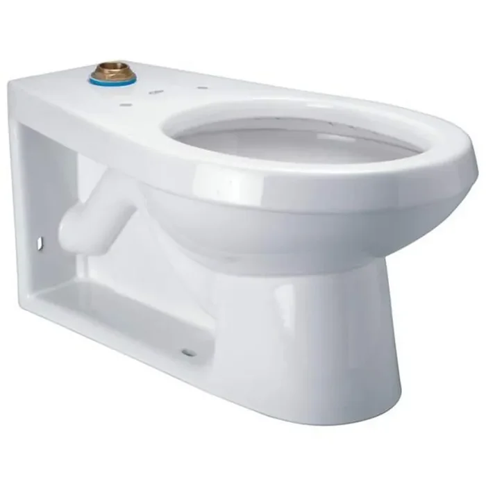Wall-Mounted Elongated Toilet Bowl Only in White