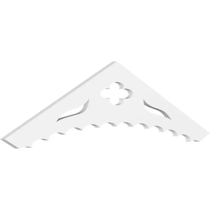 Wellington 1 in. D x 12 in. W x 48 in. L Signature Urethane Gable Pediment