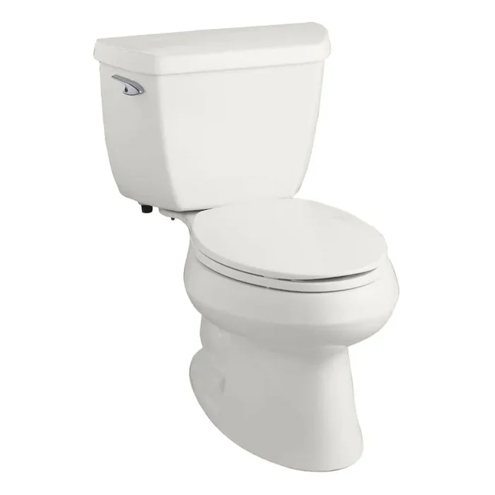 Wellworth 12 in. Rough In 2-Piece 1.28 GPF Single Flush Elongated Toilet in White Seat Not Included