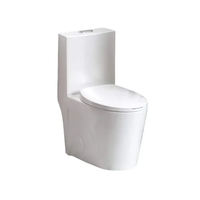 White 12 in. 1-Piece 1.1/1.60 GPF Dual-Flush Elongated Comfort Height Floor Mounted Toilet