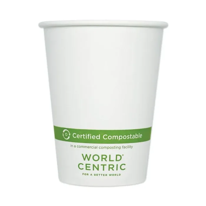 White 12 oz. Disposable Paper Cups, Hot Drinks (1000 Per Case)