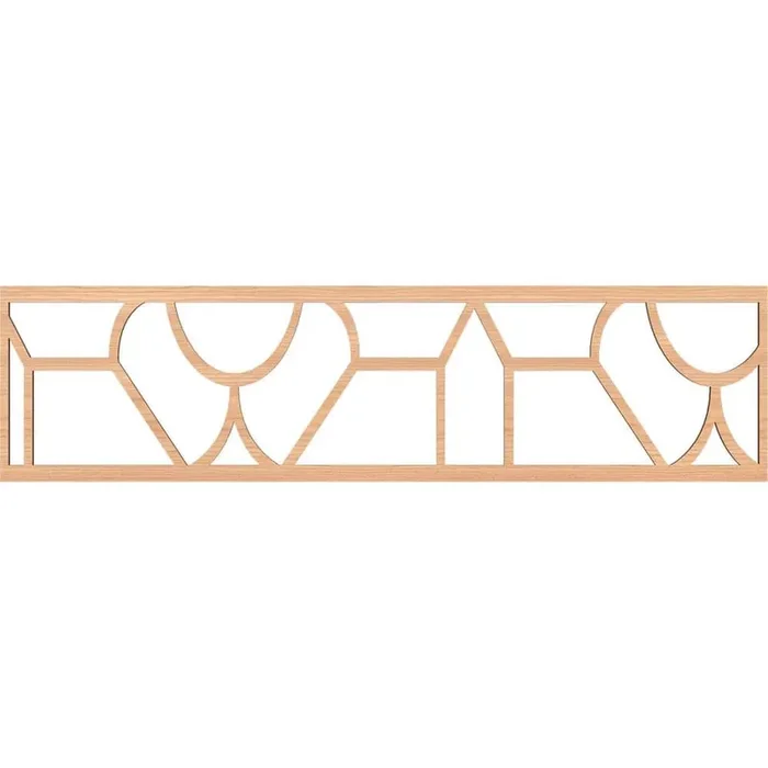 Whitechapel Fretwork 0.25 in. D x 47 in. W x 12 in. L Hickory Wood Panel Moulding