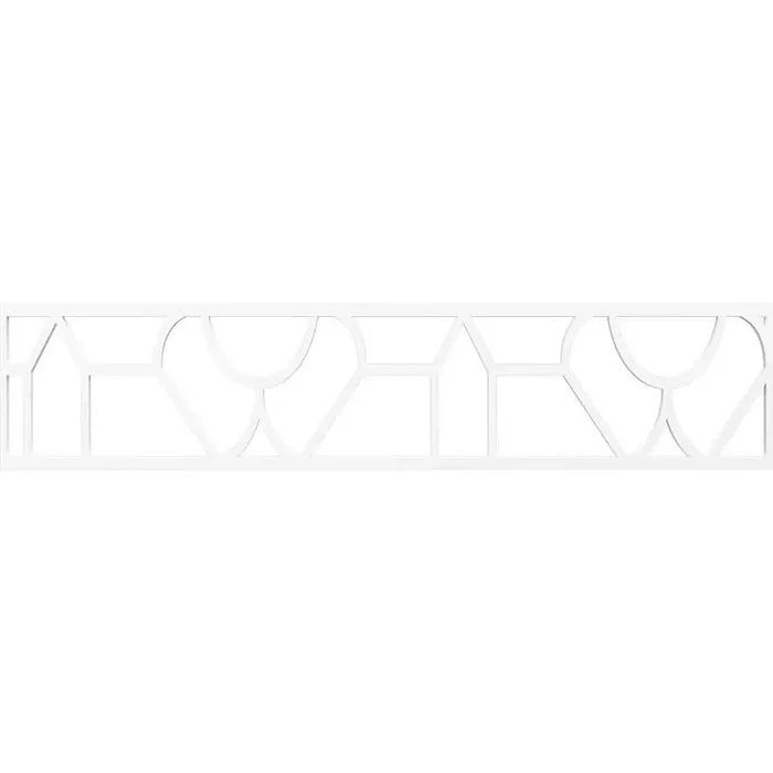 Whitechapel Fretwork 0.375 in. D x 46.75 in. W x 10 in. L PVC Panel Molding