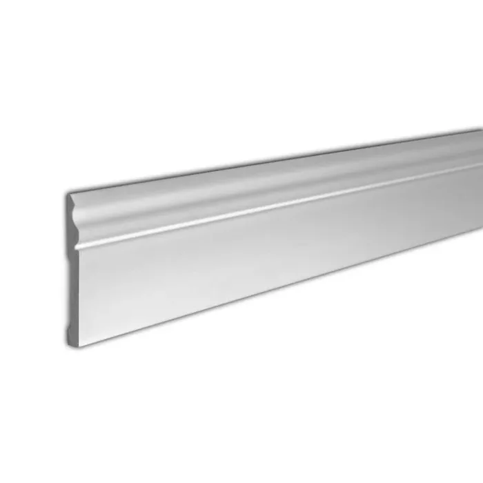 WM 163E 5-5/8 in. x 1/2 in. x 96 in. Plain Recycled Polystyrene Base Moulding Pro Pack 48 LF (6-Pack)