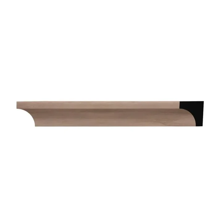 WM100 0.69 in. D x 0.69 in. W x 6 in. L Wood (Walnut) Crown Moulding Sample