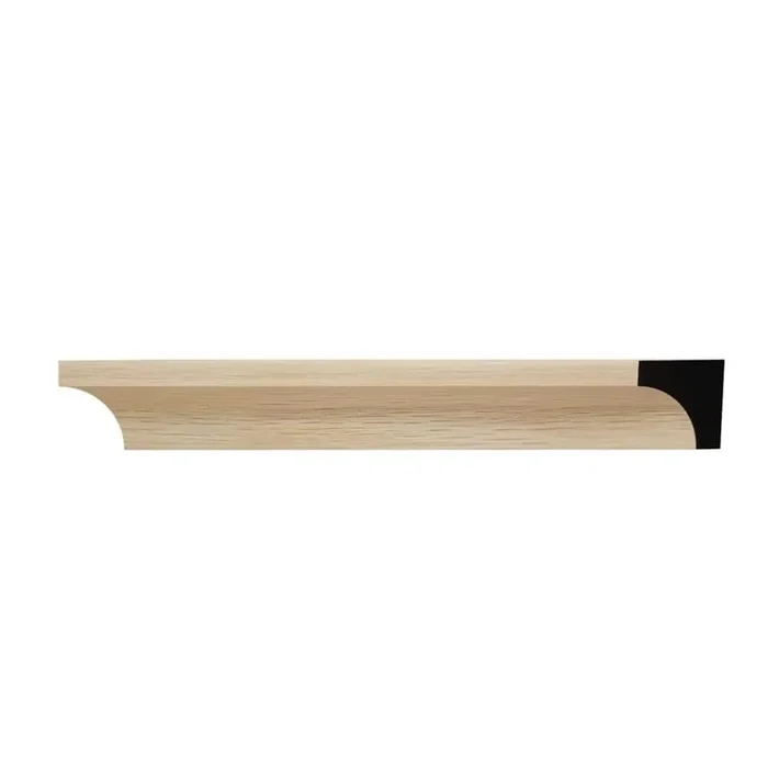 WM100 0.69 in. D x 0.69 in. W x 6 in. L Wood (White Oak) Crown Moulding Sample