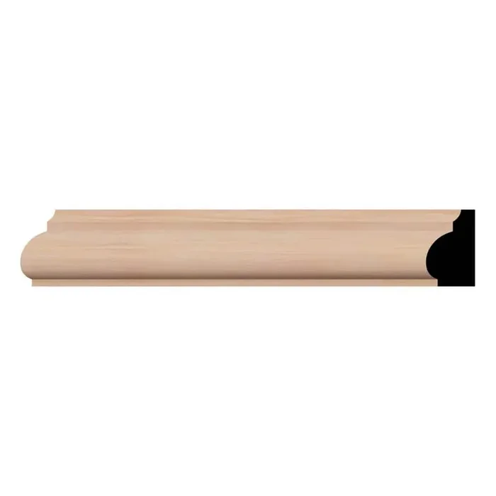 WM1201 11/16 in. D x 1-1/4 in. W x 96 in. L Americraft Solid Hardwood Stain Grade Base Cap Moulding, Cherry