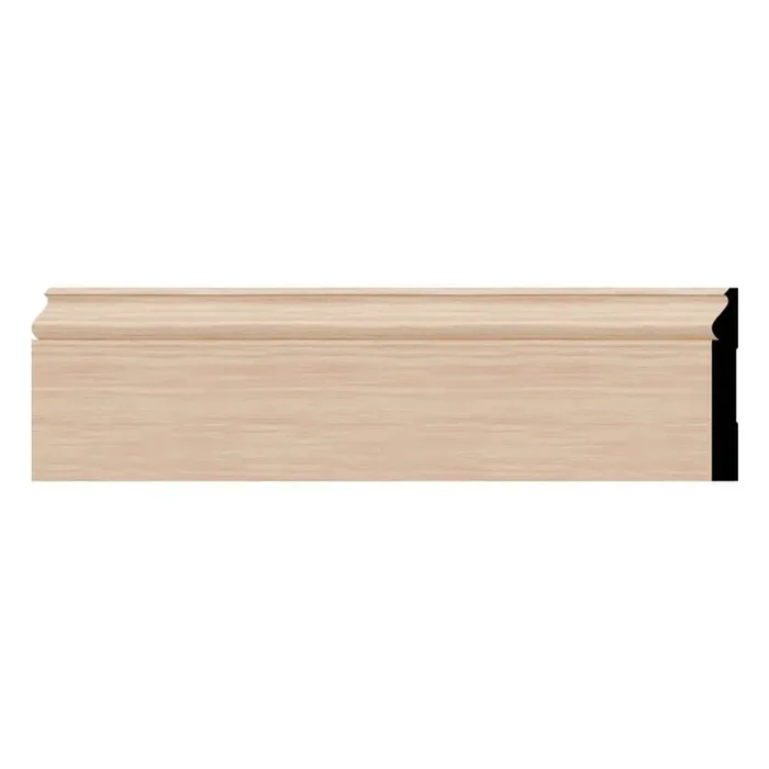 WM163 0.56 in. D x 5.25 in. W x 96 in. L Wood Red Oak Baseboard Moulding