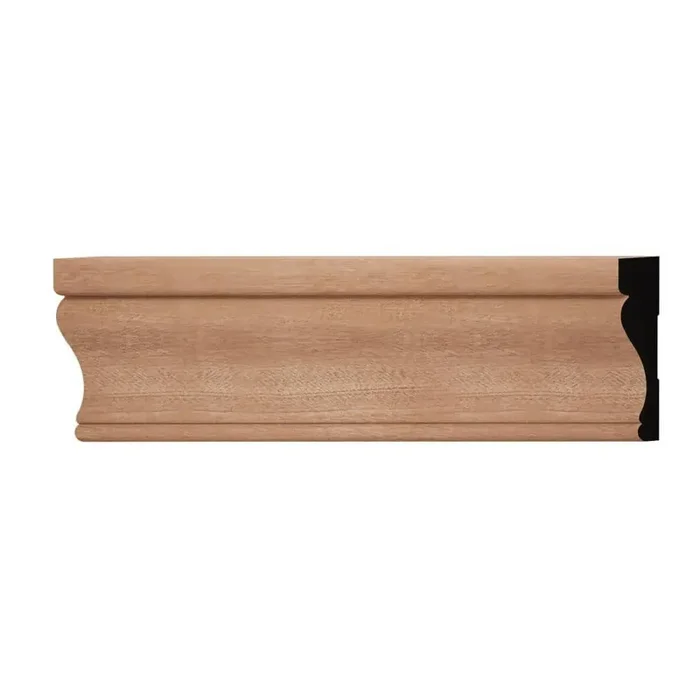 WM350 0.69 in. D x 3.5 in. W x 6 in. L Wood (Sapele) Casing Sample