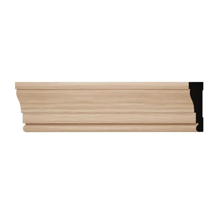 WM376 0.69 in. D x 2.25 in. W x 6 in. L Wood (Red Oak) Casing Sample
