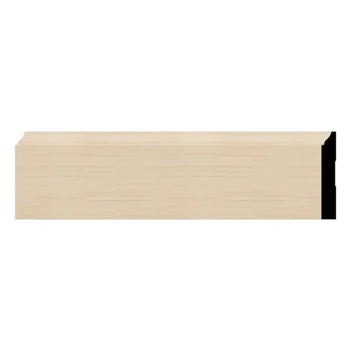 WM620 0.56 in. D x 4.25 in. W x 96 in. L Wood Alder Baseboard Moulding