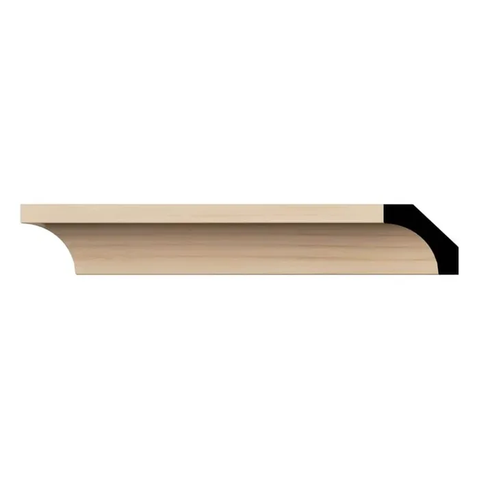 WM86 0.56 in. D x 1.63 in. W x 96 in. L Wood (Alder) Crown Molding