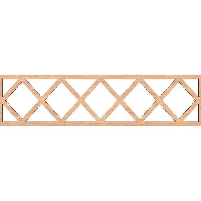Wolford Fretwork 0.375 in. D x 47 in. W x 12 in. L Hickory Wood Panel Moulding