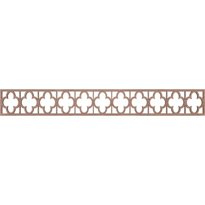 Woodall Fretwork 0.375 in. D x 46.5 in. W x 6 in. L Walnut Wood Panel Moulding