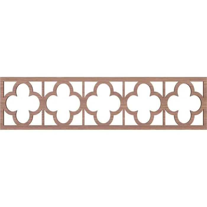 Woodall Fretwork 0.375 in. D x 47 in. W x 12 in. L Walnut Wood Panel Moulding