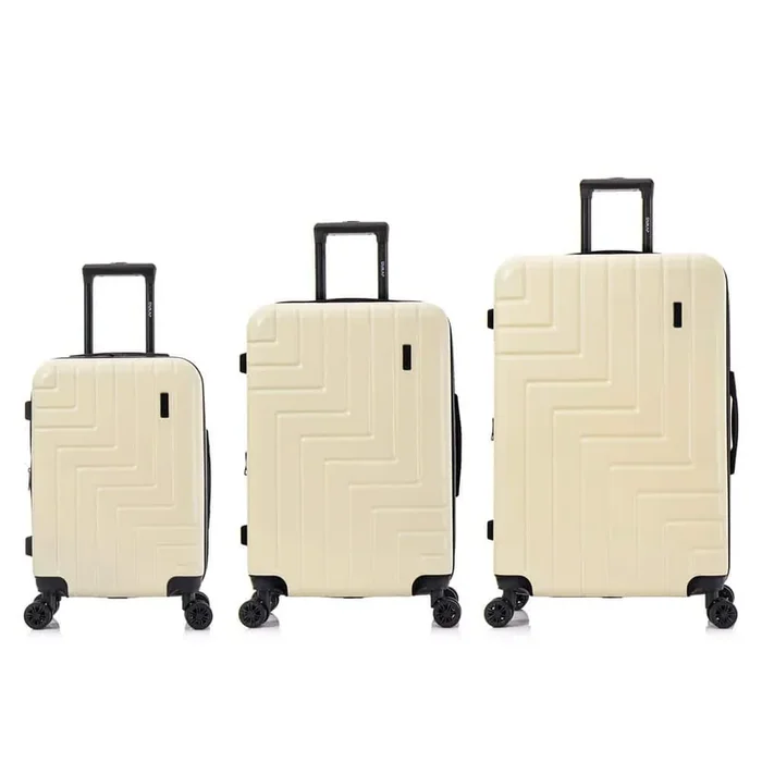 Zahav Lightweight Hardside Spinner 3-Piece Luggage Set 20 in./24 in./28 in. Sand